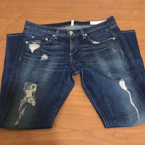 Rag n Bone medium wash boyfriend jeans